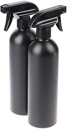 Plastic Spray Bottle 500ml Mister for Cleaning, Black Empty Spraying Bottles for Kitchen and Garden