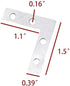 LannuMet 50pcs 1.5" 1.5"Corner L-Shape x Brace Shelves Repair Plates Corner Brace Brackets for Photo Frame