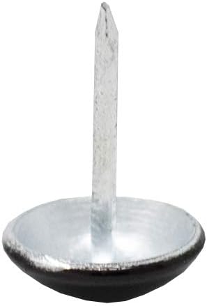 Premium Upholstery Tacks, Decorative Trim for Furniture, 7/16-inch Diameter (100, Black)