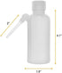 EISCO 125ml Wash Bottle - Polyethylene Translucent Unbreakable with Screw Cap for Liquid Dispensing