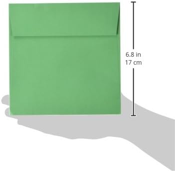 LUXPaper Square Invitation Envelopes | Peel & Press | 6" x 6" | Limelight Green | 80lb. Text | 50 Qty by Envelopes.com