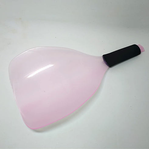 NOWHYX 3 Pcs Barber Salon Face Shield,Plastic Hairdressing Shield with Sponge Handle Reusable Hairspray Protector