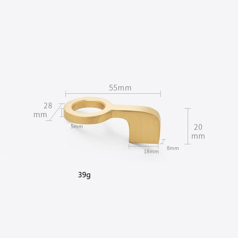 SANCHAKOU 2 Pack Cabinet Furniture Pulls Brass Wardrobe Handle Cabinet Wine Cabinet Bedside Table Shoe Cabinet Handle