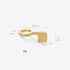 SANCHAKOU 2 Pack Cabinet Furniture Pulls Brass Wardrobe Handle Cabinet Wine Cabinet Bedside Table Shoe Cabinet Handle