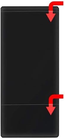 StoreSMART Black Plastic Policy / Lotto Ticket Holders with Business Card Pocket - INS30-BK-1 BLACK (2 Pack)