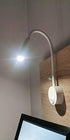 2 Pack 110V 2pcs 6000K) Corded Wall Mount Lamp Reading Wall Light for Bed Easy Install (White Body, Pure White