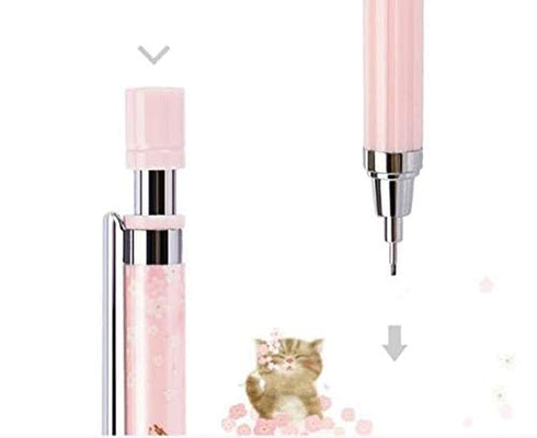 Cherry Mechanical Pencil Set with Lead, 12 pcs 0.5 mm Mechanical Pencils with 12 Pack HB Pencil Leads for Drawing