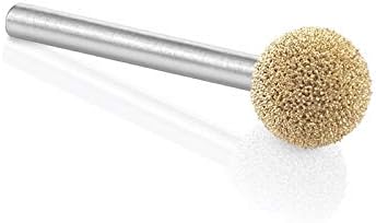 Kutzall Original Sphere Rotary Burr, 1/8" Shaft, Fine - Woodworking Attachment for Dremel