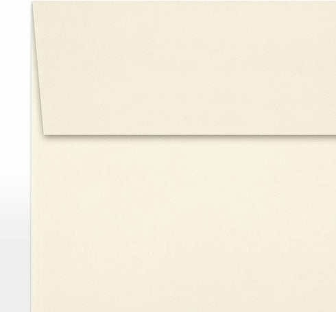 LUXPaper Square Invitation Envelopes, 5" x 5", Natural, 70lb. Text, 50 Qty, Peel & Press