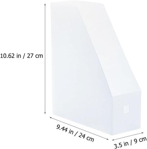 TEHAUX 3pcs File Storage Rack - Acrylic Magazine File Folders, Decorative Desk Organizer for Home Office