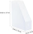 TEHAUX 3pcs File Storage Rack - Acrylic Magazine File Folders, Decorative Desk Organizer for Home Office