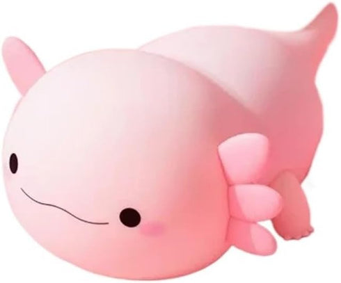OFAPLFKUR Cute Axolotl Night Light Silicone Nursery Sleeping Lamp Touch Control Nightlights USB Rechargeable Table Lamp
