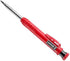 EXcraft Mechanical Carpenter Pencils, 2 Pack, 6 Refills Deep Hole with Built-in Sharpener for Carpentry Tools