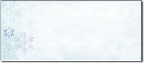Blue Flakes Holiday Envelopes #10 - 80 Envelopes