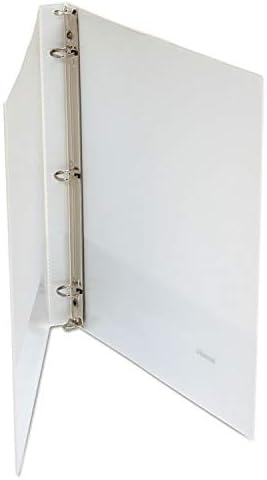 Universal Round Ring Economy Vinyl View Binder, 1/2-Inch Capacity, White (UNV20952PP)