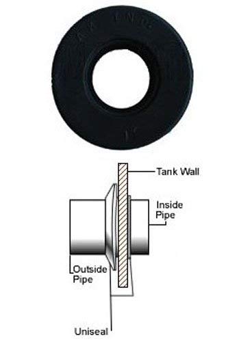 1'' UNISEAL Flexible Tank Adapter (Bulkhead), 5 Pack