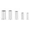 Fdit 125Pcs Non-Insulated Ferrule Copper Crimp Terminals Assortment Kit, 1/2/4/5/7 AWG for Electrical Wire
