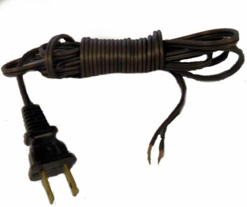 TABLE & FLOOR BROWN LAMP CORD SPT 1 W/PLUG 15 FOOT LONG