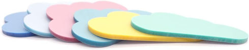 Cute Cloud Sticky Notes 6 Pack - Translucent Self Adhesive Removable Waterproof Fun Colored Notes
