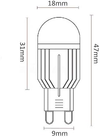 G9 Bulb 3W Dimmable Bulbs 30W Bulb 3000K G9 Bulbs 300LM Lighting,AC110V,6 Pack Lxcom Lighting LED Chandelier Light