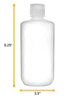 EISCO Reagent Bottle, 1000ml - Narrow Mouth with Screw Cap - Polypropylene - Translucent