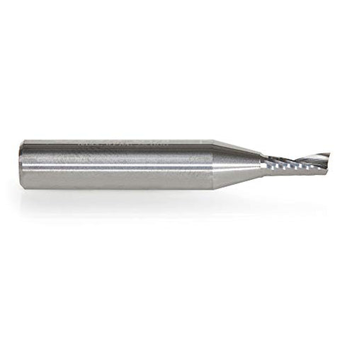 Amana Tool 51373 SC Spiral O Single Flute Router Bit, Aluminum Cutting 1/8 D x 5/16 CH x 1/4 SHK x 1-1/2 Inch