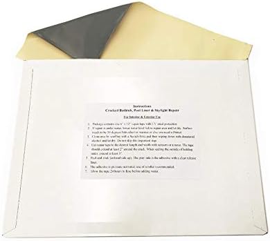 Stick N Repair Cracked Bathtub, Pool Liner, Roof, Skylight, Vinyl Skirting, Siding Repair Kit (Tan) by A.A