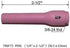 RIVERWELD Assorted Size TIG Alumina Nozzles Ceramic Cups Kit 796F74 (#3XL 3/16") 796F75 (#4XL 1/4") 796F76 (#5XL 5/16")
