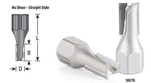Amana Tool (55257) Carbide Tipped Mortising Screw Down Shear Cutter, 1-1/4 Dia x 9/16" x 1/4-28 Thread