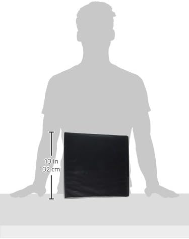 Samsill Durable D Ring Binder, 3 Inch, Customizable Clear View Cover, Black, Made in the USA, Holds 625 Pages