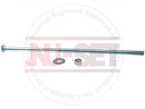 NU-Set Lock | 3/8" by 14" Steel Carriage Bolt | Zinc Plated Carriage Bolt for Corrosion Resistance | Home Improvement & Door Hardware