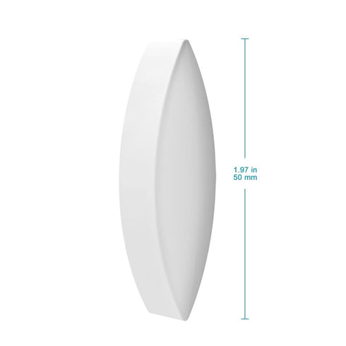 stonylab Magnetic Stir Bar, 5-Pack 50 mm Laboratory Stir Plate Bar PTFE-Coated Stir Bar Set Magnetic Stirring Bars White Stir Mixer for Stirrers, Olive Shape, 5 PK