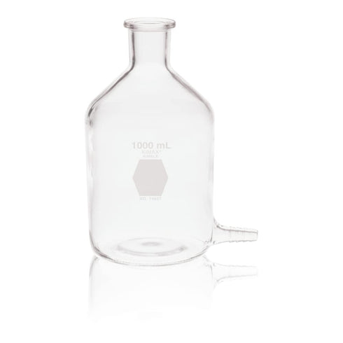 Kimble 14607-1000 Borosilicate Glass Aspirator, 1L Capacity with Bottom Hose Outlet