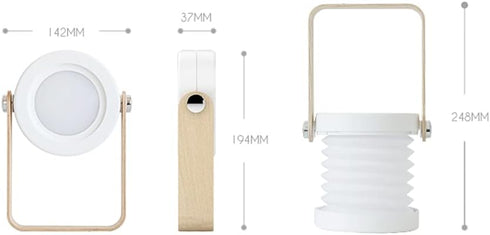 SCZWP8 Portable Lantern-Style Night Light Study Modern Simple and Warm Creative Bedroom Table Lamp Led Decoration