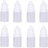 HLLMX 8 PCS Empty Plastic Squeezable Dropper Bottle, 5ML Container with Screw Cap for Essential Oil
