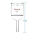 StonyLab Borosilicate Glass Buchner Filtering Funnel with Coarse Frit, 76mm Inner-Diameter, 250ml