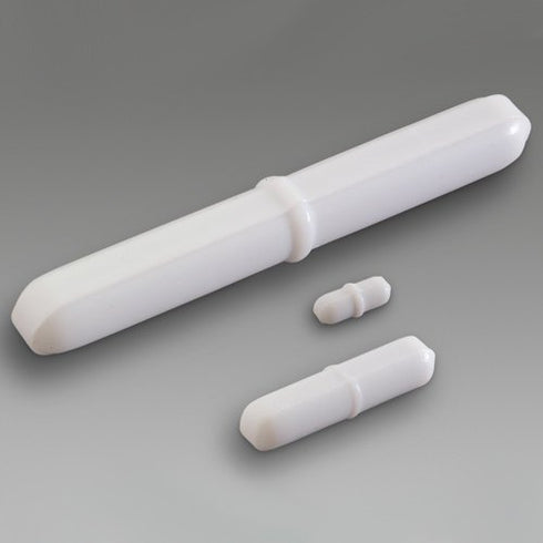 SP Bel-Art Teflon Polygon Magnetic Stirring Bar; 60 x 10mm, White, Pivot Ring (F37122-0060)