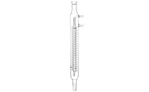 QWORK Glass Reflux Condenser 24/40, Large Cooling Capacity, Borosilicate Glass, 175mm Coil Length