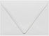 LUXPaper A6 Contour Flap Invitation Envelopes - 4 3/4" x 6 1/2" - White - 80lb. Text - 50 Qty