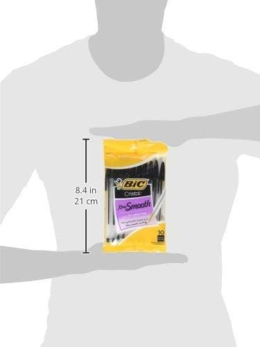 Bic Cristal Xtra-Smooth Ball Pen, 10 plus 2 Bonus Pack, 12 Count, Red Medium Point