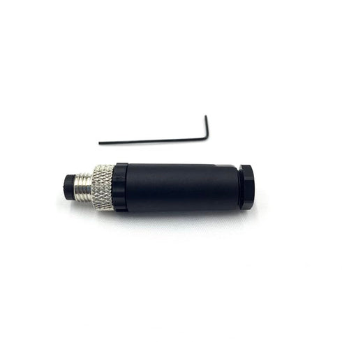 2Pcs M8 3 Pin Male Circular Connector, Field Assembly Wireable Sensor Adapter, IP67 Waterproof