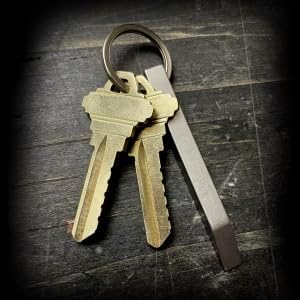 The Mighty Bar - Heavy Duty Keychain Prybar EDC Pry Bar for Every Day Carry Small Stainless Steel Key Chain Multitool