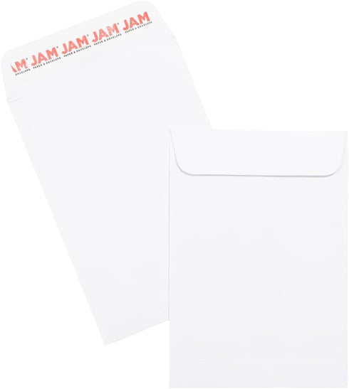 JAM PAPER 1 Scarf Open End Catalog Commercial Envelopes with Peel and Seal Closure - 4 5/8 x 6 3/4 - 25/Pack