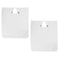 AmeriCan Goods 2/Pk Dental Patient Barrier Apron White Poliester Apro with Holder Clips for