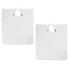 AmeriCan Goods 2/Pk Dental Patient Barrier Apron White Poliester Apro with Holder Clips for