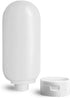 48 Count 2 Ounce White Plastic Tube Bottles with Snap Caps, Empty Refillable Cosmetic Containers for Facial Cleanser,