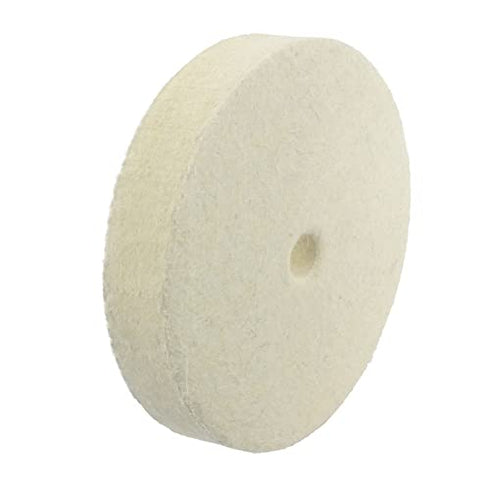 ?????????????? 8''x1'' Wool Buffing Wheel, Jewelry Polishing Wheel with 5/8 Inch Arbor Hole for Bench Grinder/Die Grinder