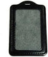 Black Faux Leather Business ID Badge Card Holder, 10 Pcs, Vertical Top Loading