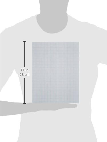 School Smart Double Sided Graph Paper, 8-1/2 x 11 Inches, 1/2 Inch Rule, White, Pack of 500