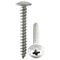 Phillips Drive Screws #8, 1 1/4" Pack of 100, 18-8 Stainless Steel Marine, Truss Head Sheet Metal - No Rust Fasteners